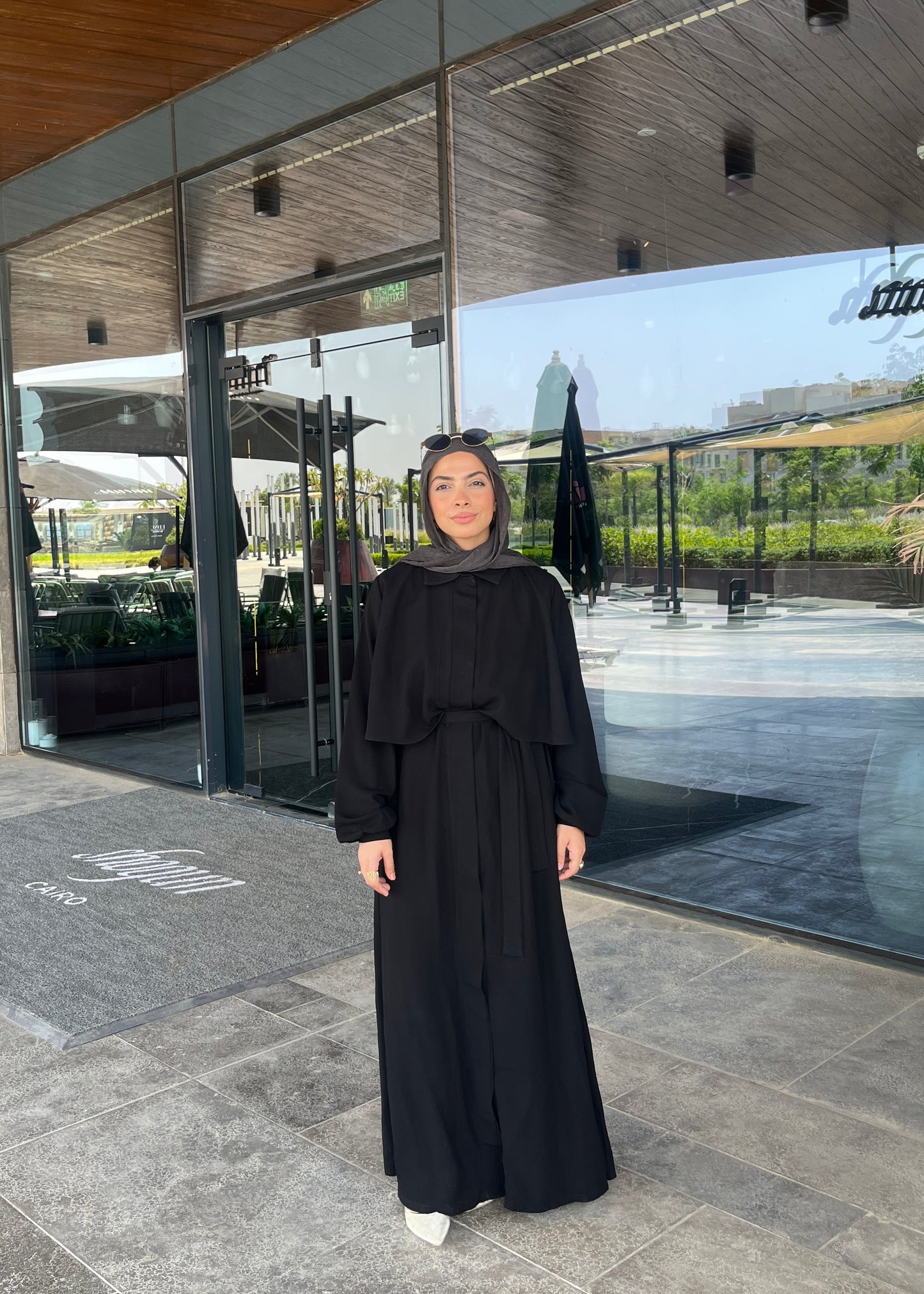 Cape-Overlay Abaya