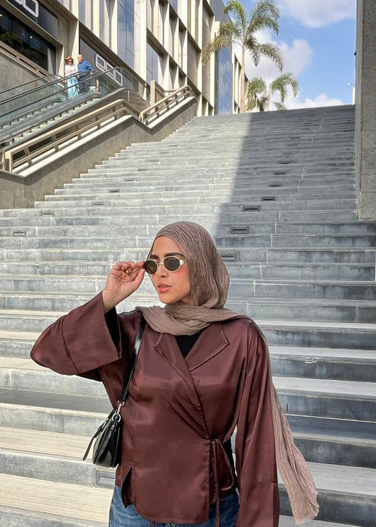 The Satin Kimono Wrap