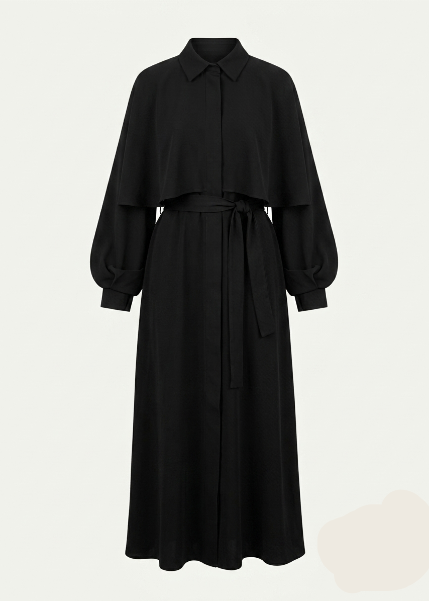Cape-Overlay Abaya