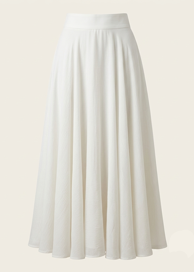 Cotton Flared Skirt
