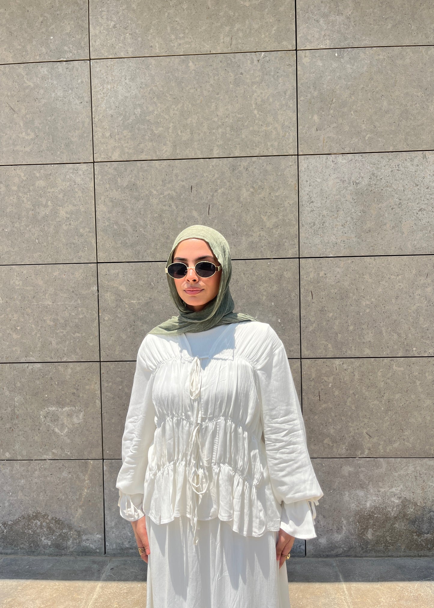 Cotton Gathered blouse