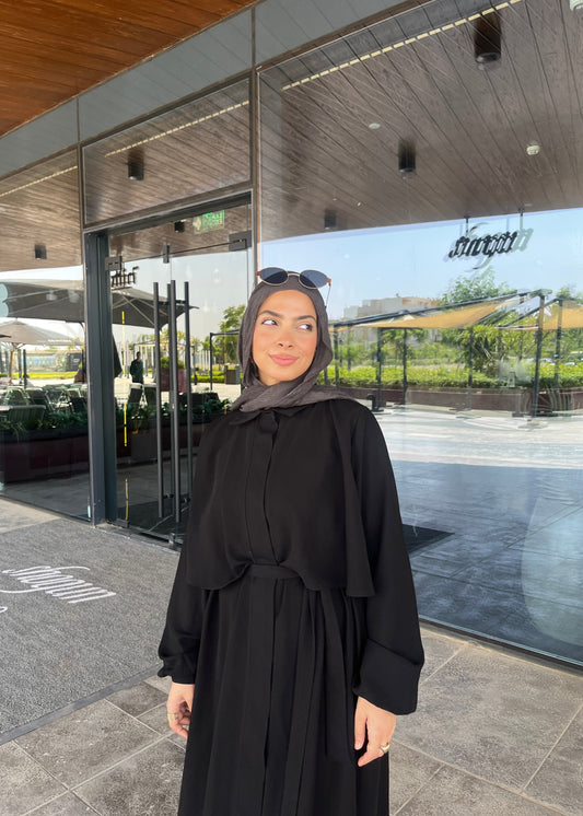 Cape-Overlay Abaya